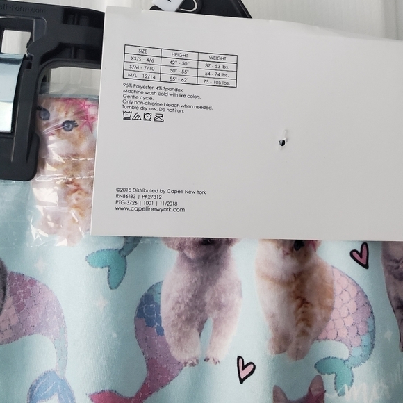 Sold! Capelli New York Mermaid Besties Seamless leggings size 12/14 Girls - Picture 4 of 4
